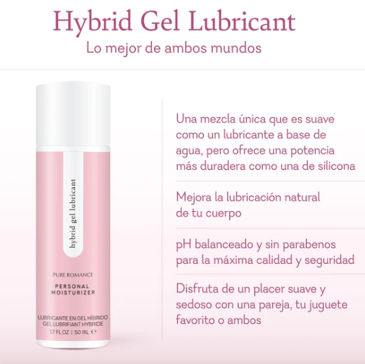 Hybrid Gel Lubricant: Water & Silicone-Based Lubricant