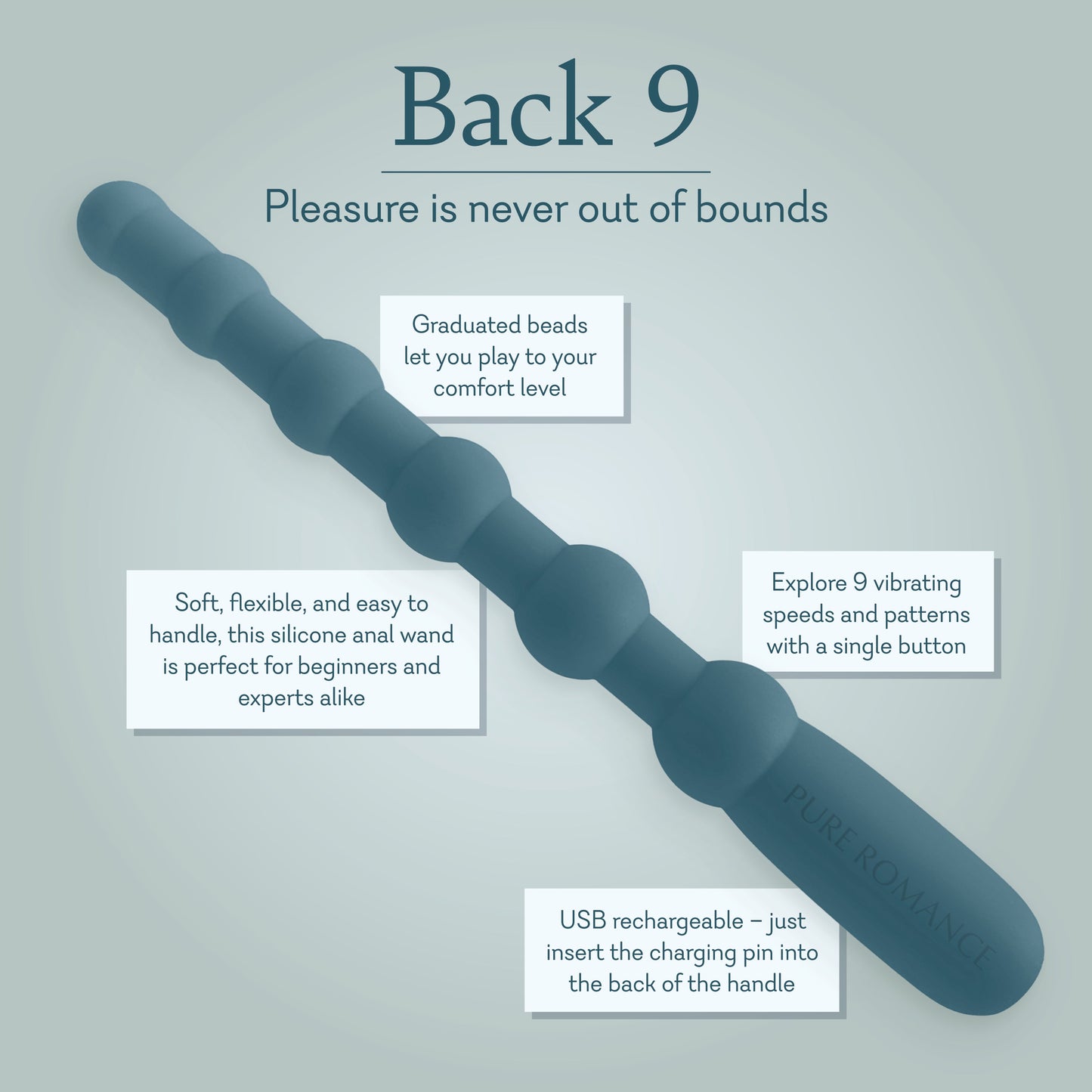 Back 9: Beaded Anal Wand