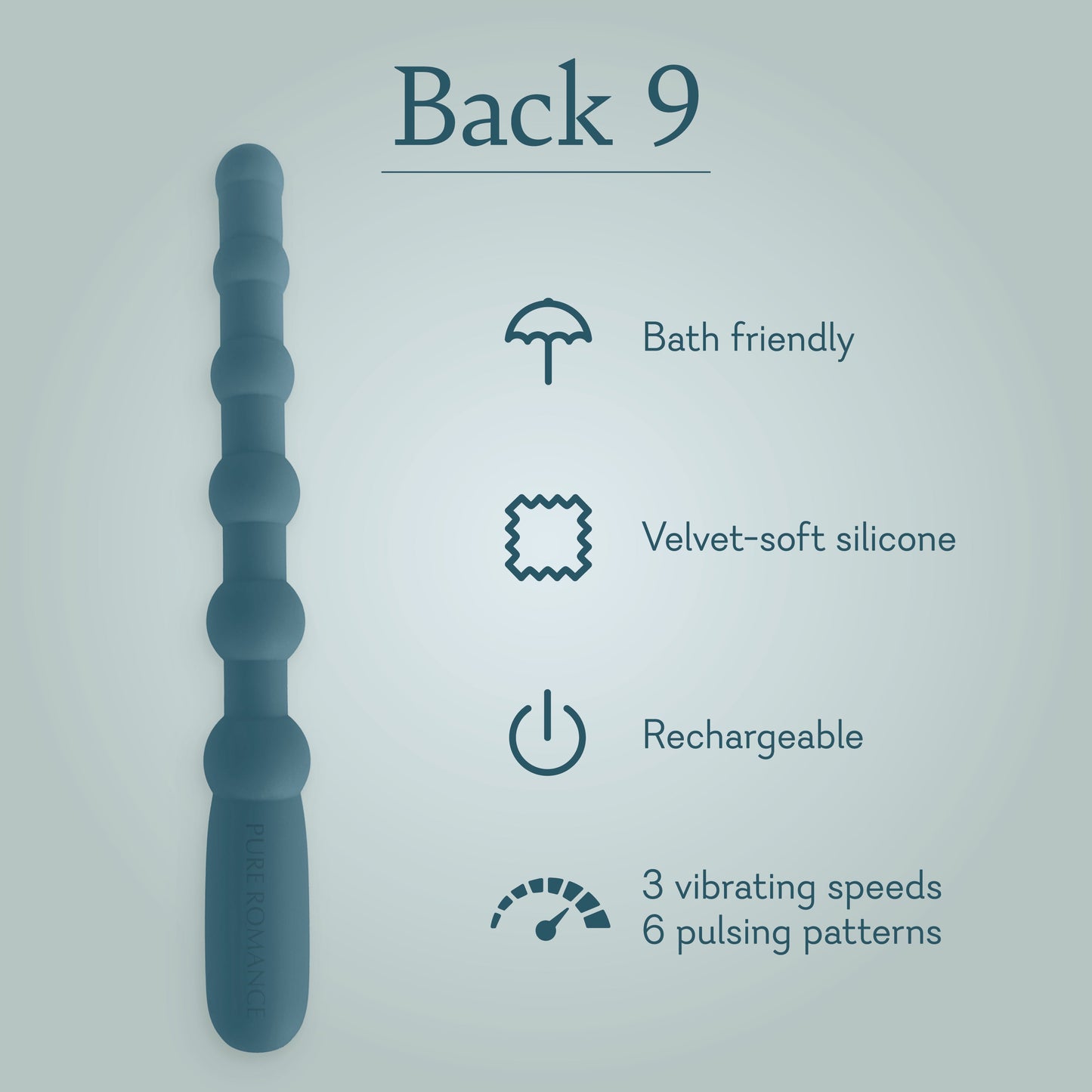 Back 9: Beaded Anal Wand
