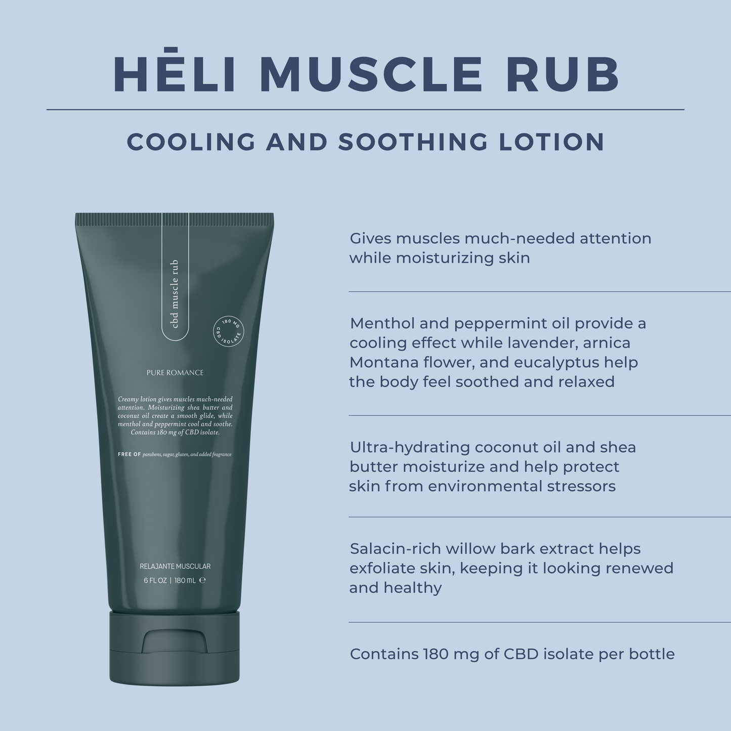 Muscle Rub: Cooling & Soothing Lotion